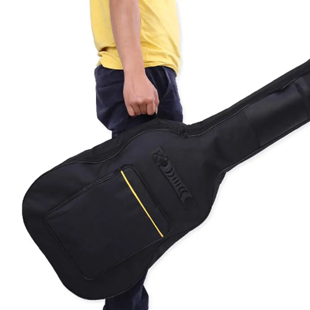 

New Music Guitar Bag Cotton Padded Storage Case For 40 41 Inch Guitar Waterproof Backpack Musical Instruments Organizer Bags