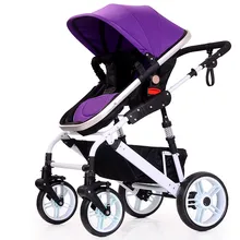Baby Stroller Bekerhouder Pushchair Lightweight Infant Stroller Prams 3 In 1 Folding Umbrella Carrinho De Bebe Purple Red Blue