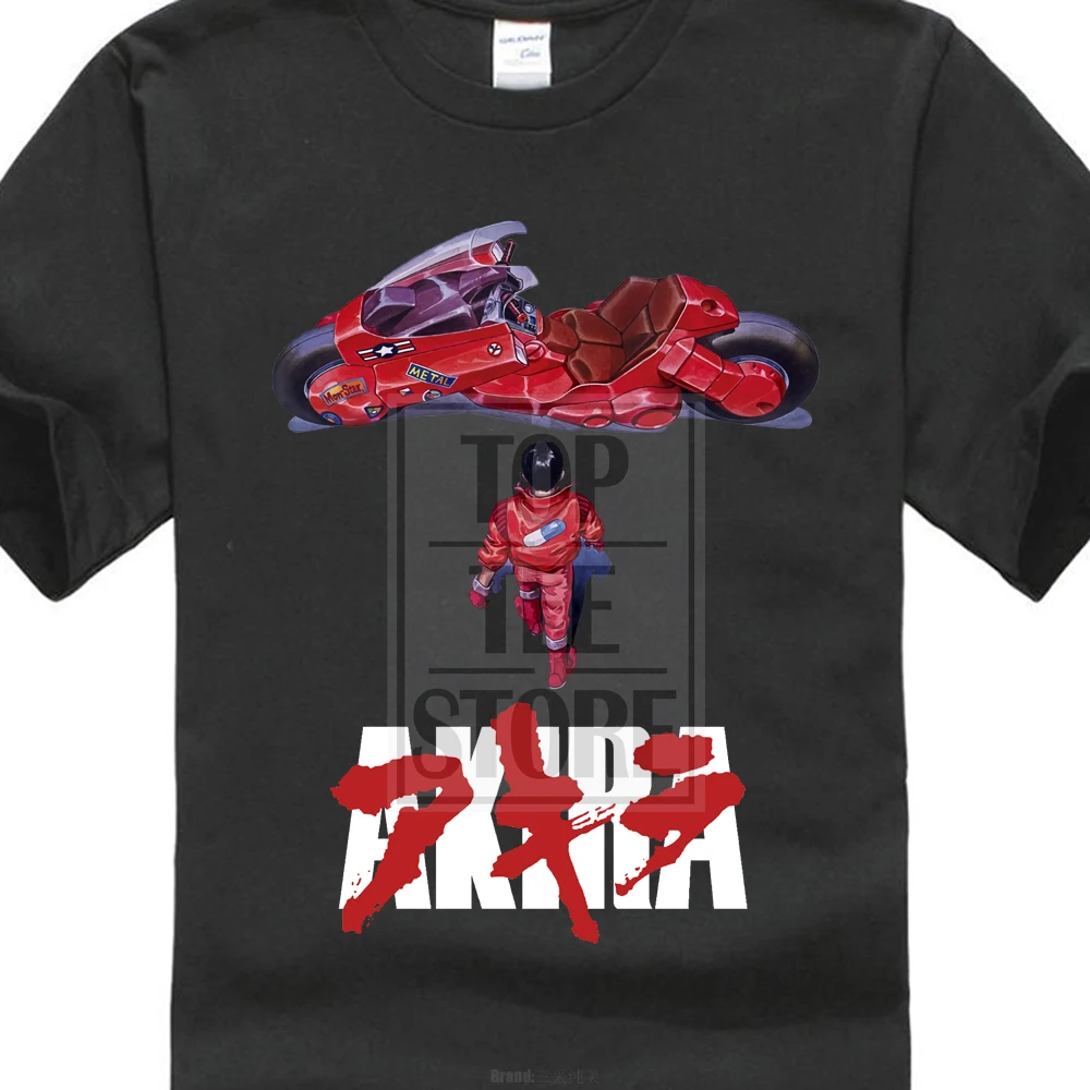 Футболка Akira с аниме-фильмом манга 1988 черная темно-синяя фиолетовая все размеры