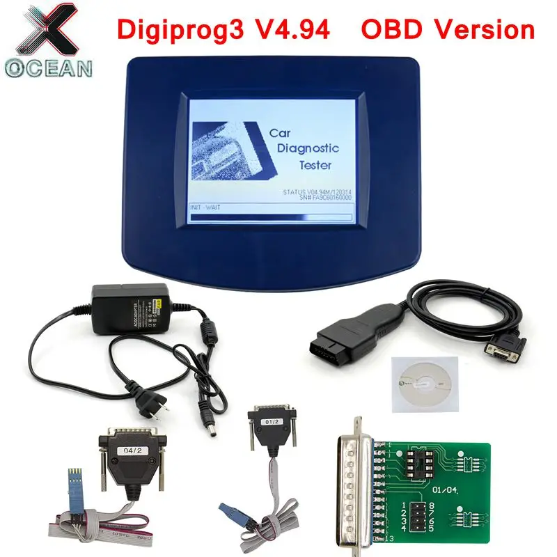Digiprog III V4.94 3 FTDI чип FT232BL A ++ OBD версия ST01 ST04 кабель одометр коррекция инструмент