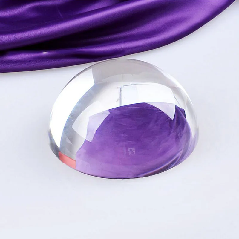 

Huge Size Crystal Glass Half Ball Paperweight Quartz Sphere Fengshui Ornaments Home Decoration Figurines Souvenir Gifts