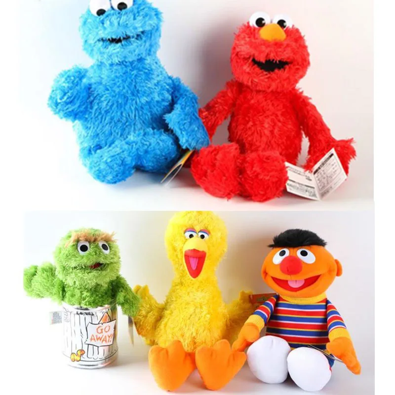 

43% 1pcs Sesame Street Elmo yellow bird plush toy Clastic plush toys height 33cm WJ01