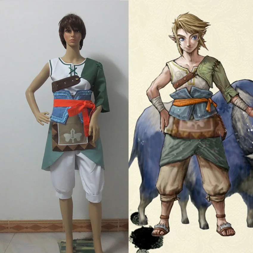 

THE LEGEND OF ZELDA 2 Cosplay Costume Zelda II The Adventure of Link Custom Made Free Shipping