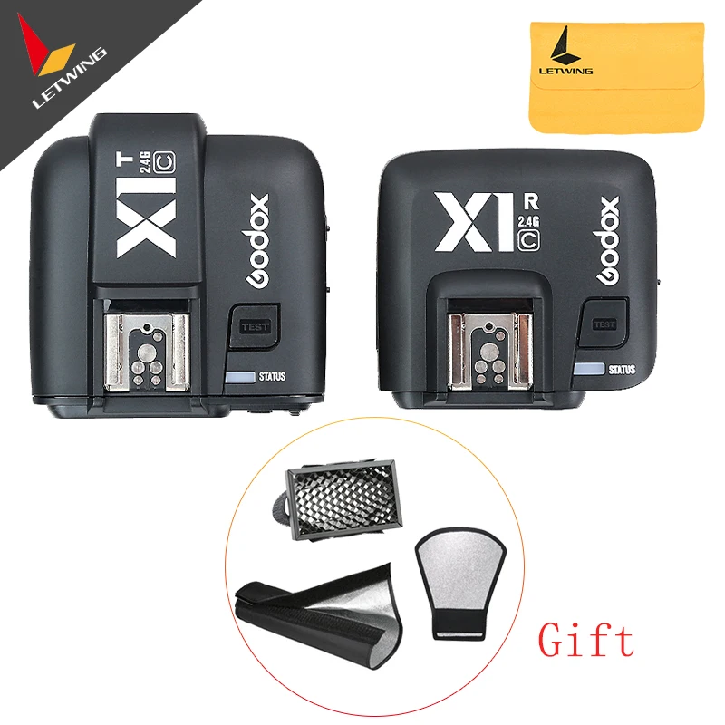

GODOX X1C TTL Flash Trigger 1/8000s HSS 32 Channels 2.4G Wireless LCD Strobe Trigger Transmitter Receiver Camera Shutter Release