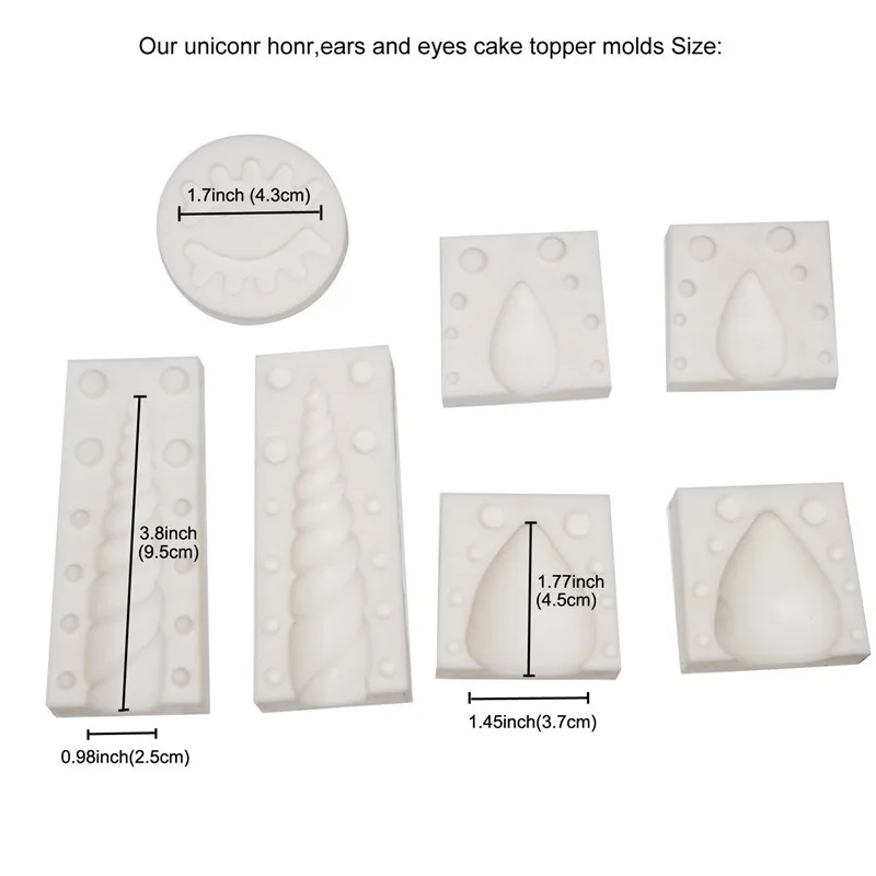 День рождения Единорог Animalsl силиконовые формы помадка формы украшения торта инструменты шоколад, Gumpaste, Sugarcraft, кухонные гаджеты
