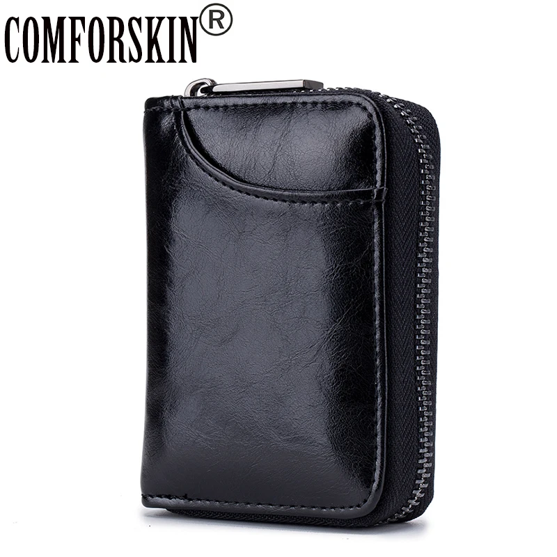 COMFORSKIN, большая емкость, RFID, унисекс, кошелек для визиток, Новое поступление, мульти-карта, бит, карманы для монет, брендовый чехол для карт