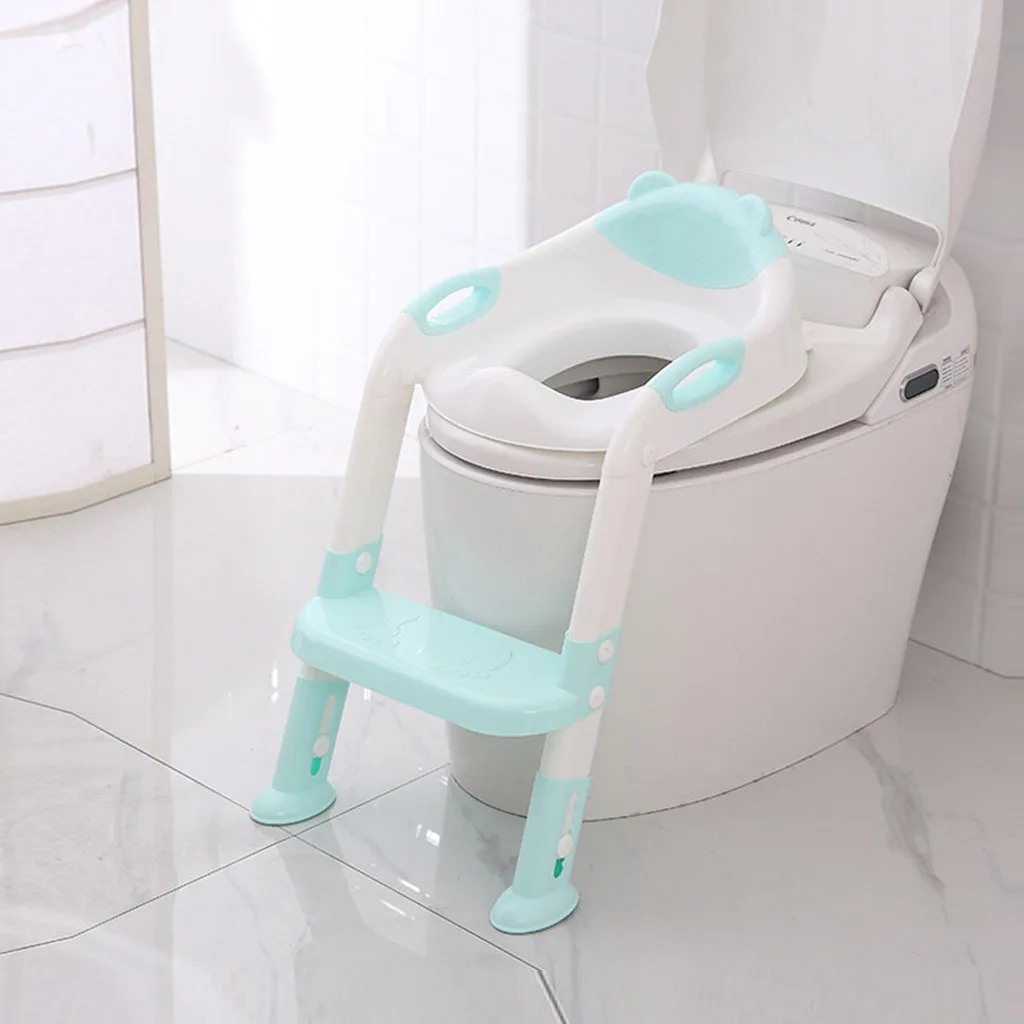 

Baby Child Potty Toilet Trainer Seat Step Stool Ladder Adjustable Training Chair baby toilet potty menino for kids port#10