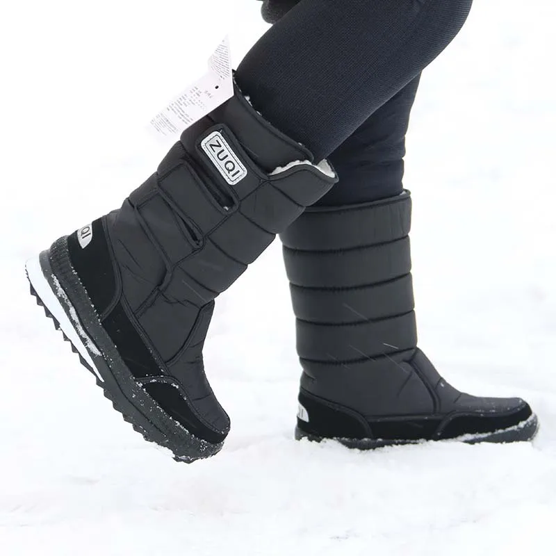

Masorini 2018 Men Boots Platform Snow Boots for Men Thick Plush Waterproof Slip-resistant Winter Shoes Plus Size 36 - 47 WW-017