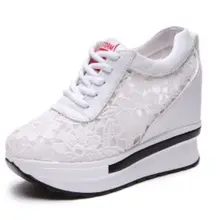 ONKE/Лидер продаж года; сезон лето; прогулочные новые дышащие кроссовки на шнуровке; женская прогулочная обувь; удобная повседневная женская обувь на платформе; обувь на танкетке