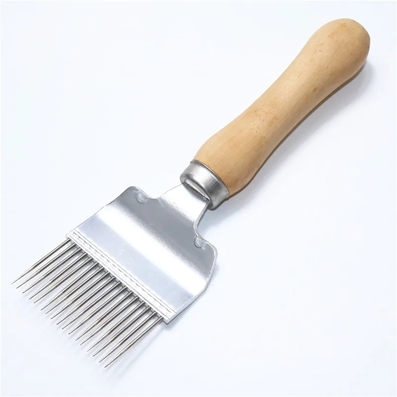 

1 pcs Beekeeping Equipment Uncapping Scraper Honey Honeycomb Scraper Wooden Handle Tool Uncapping Fork Beekeeping Apicultura