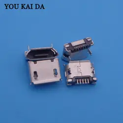 100 шт планшетный ПК штекер Mini-USB короткий 5 P мобильный телефон Micro USB разъем 5pin 2 DIP ноги, порт для зарядки