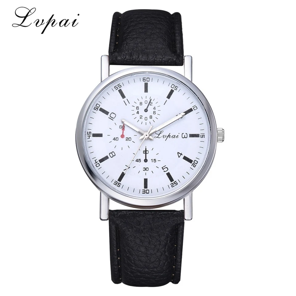 

Lvpai 2018 Fashion Large Dial Military Quartz Men Watch Leather Sport watches High Quality Clock Wristwatch Relogio Masculino