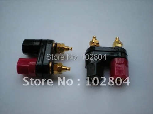 

Banana Jack Gold Plated Dual Insulated Binding Post 41x34mm 6 pcs per Lot