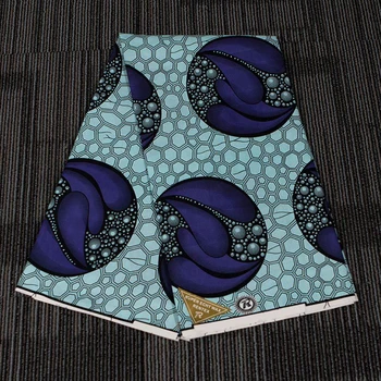 

3/6Yards Ankara African Polyester Wax Prints Fabric Binta Real Wax High Quality African Wax Fabric for Party Dress