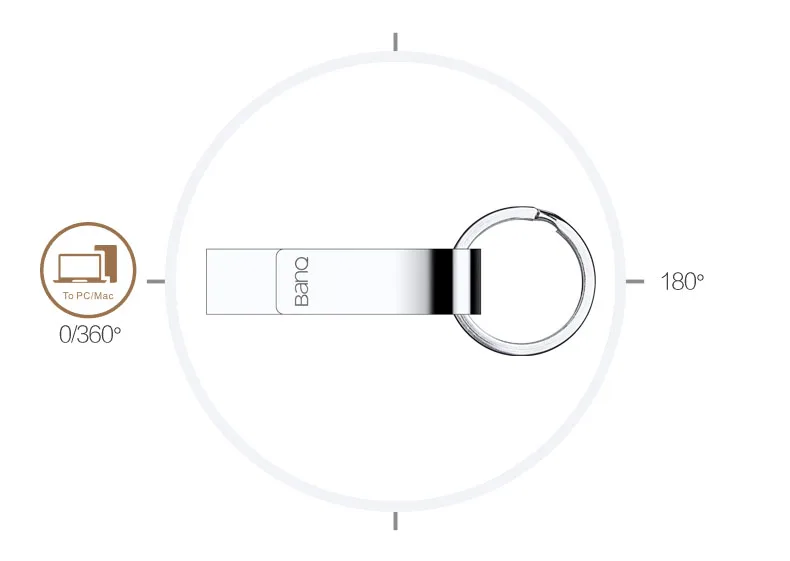 BanQ F9 USB 2,0 64 ГБ 32 ГБ 16 ГБ USB флеш-накопители металлические водонепроницаемые Usb флешки