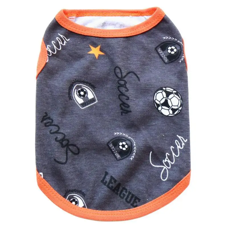 Transer Dog Clothes Dogs Shirt Pet Dog Puppy Soccer Sporty Clothes Cotton Vest Shirt Warm Clothes 3.29