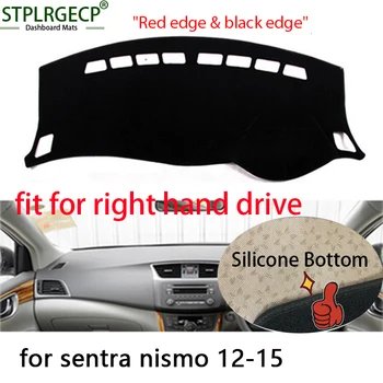 

Right hand drive Double layer Dash Mat Dashmat Dashboard Cover Sun Shade Dash Board Cover Carpet for nissan sentra nismo