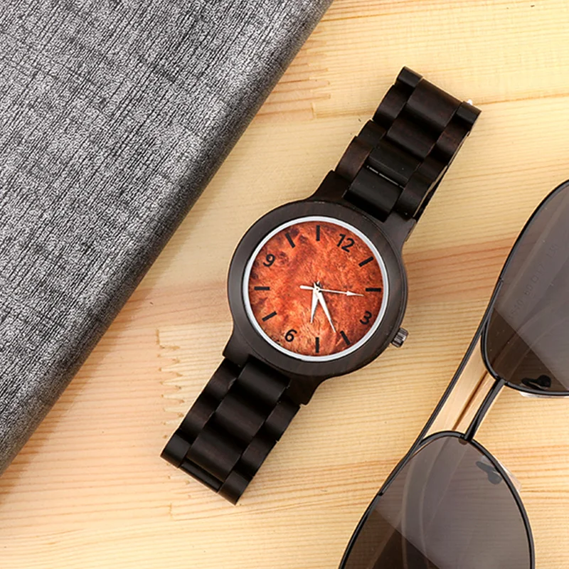 Часы мужские модные деревянные|hombre|hombre reloj |
