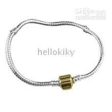 100 шт. моды Золотой зажим застежка яркое серебро Цвет цепи Браслеты Европейский Стиль 20 см