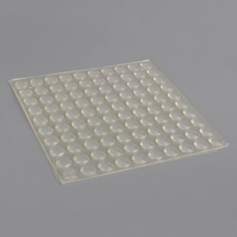 100 шт./компл. самоклеящаяся прозрачная силиконовая накладка 8*2,5 мм полукруглый анти-столкновения резиновый коврик для ног