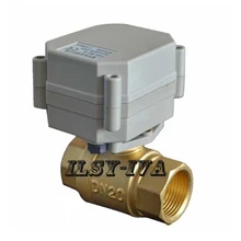 DN20 DC12V моторизованный шаровой клапан, латунь 2way 3/" электрический шаровой кран