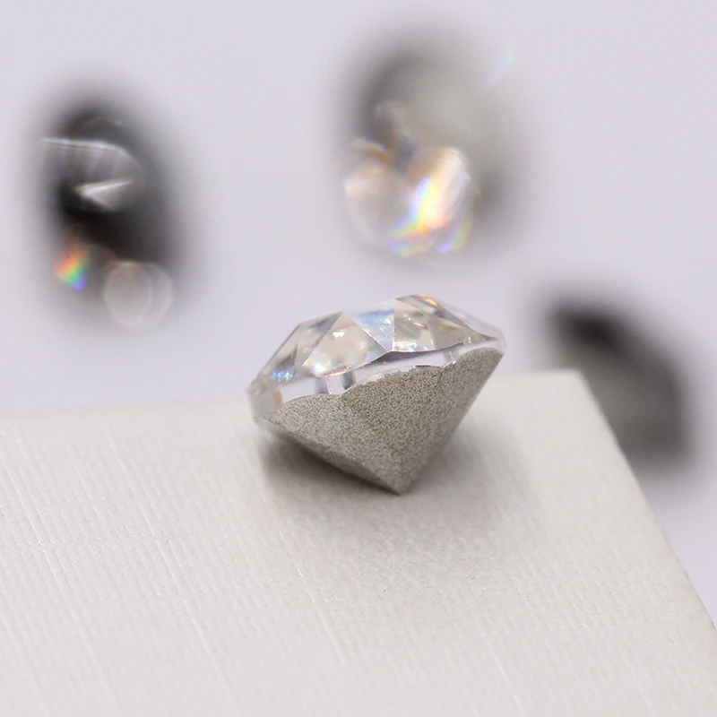 Description Picture 6 of itemAstrobox Diamond Round 4/5/6/7/8/10mm Cone Transparent Pointed Crystal Pointback Glue On Nail Art Rhinestones DIY Jewelry Making