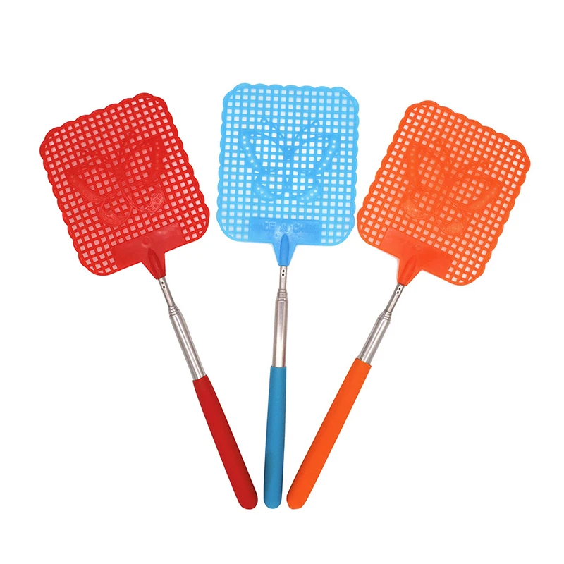 

Fly Swatter Plastic Telescopic Extendable Prevent Pest Anti Mosquito Pest Reject Fly Swatter Beat Insect Killer Tool