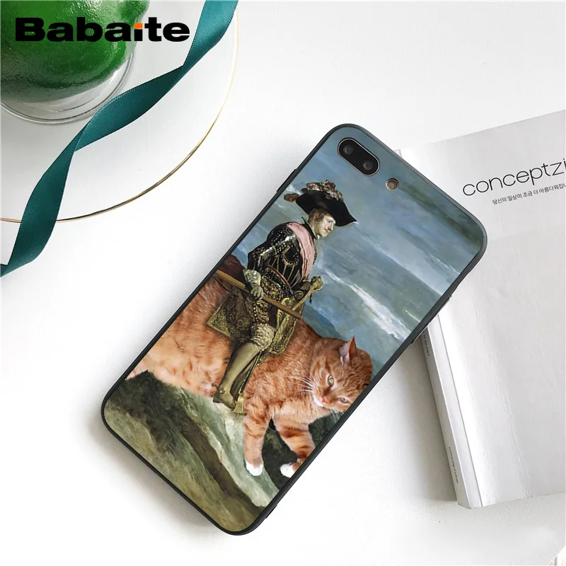 Babaite Leonardo da Vinci Мона Лиза ПЭТ кошка художественная эстетика PhoneCase для iphone 11 Pro 11Pro Max 8 7 6 6S Plus X XS MAX 5S SE XR - Цвет: A13