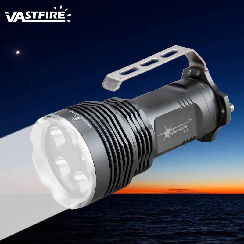 

5 Modes 2500 Lumen 5x T6 LED Flashlight Lamp with 4x 18650 Battery Torch and Charger