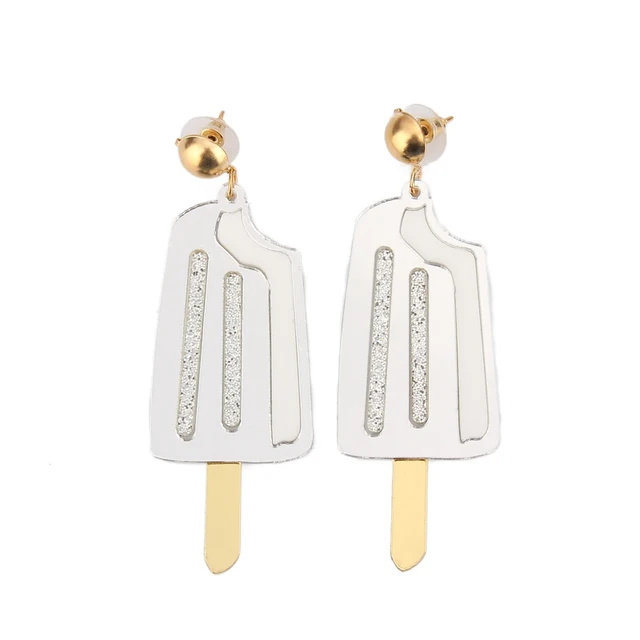 Summer Fashion Night Club Jewelry Accessories Personality Punk Summer Fashion Night Club Jewelry Accessories Personality Punk Acrylic Ice Cream Earrings For Women Hip Hop