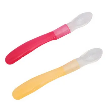 

Children's Spoon Baby Soft Silicon Cutlery Spoon for Feeding a Spoon for Children Infants Kids BPA Free Safety Baby Utensils
