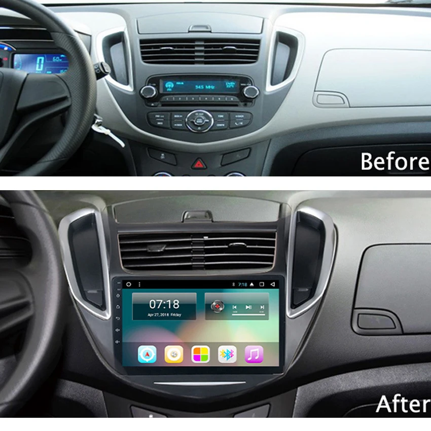 Sale For Chevrolet Trax 2014~2017 2din Autoradio Navigation Bluetooth Android Head Unit GPS Android Car Multimidia Player Big screen 1