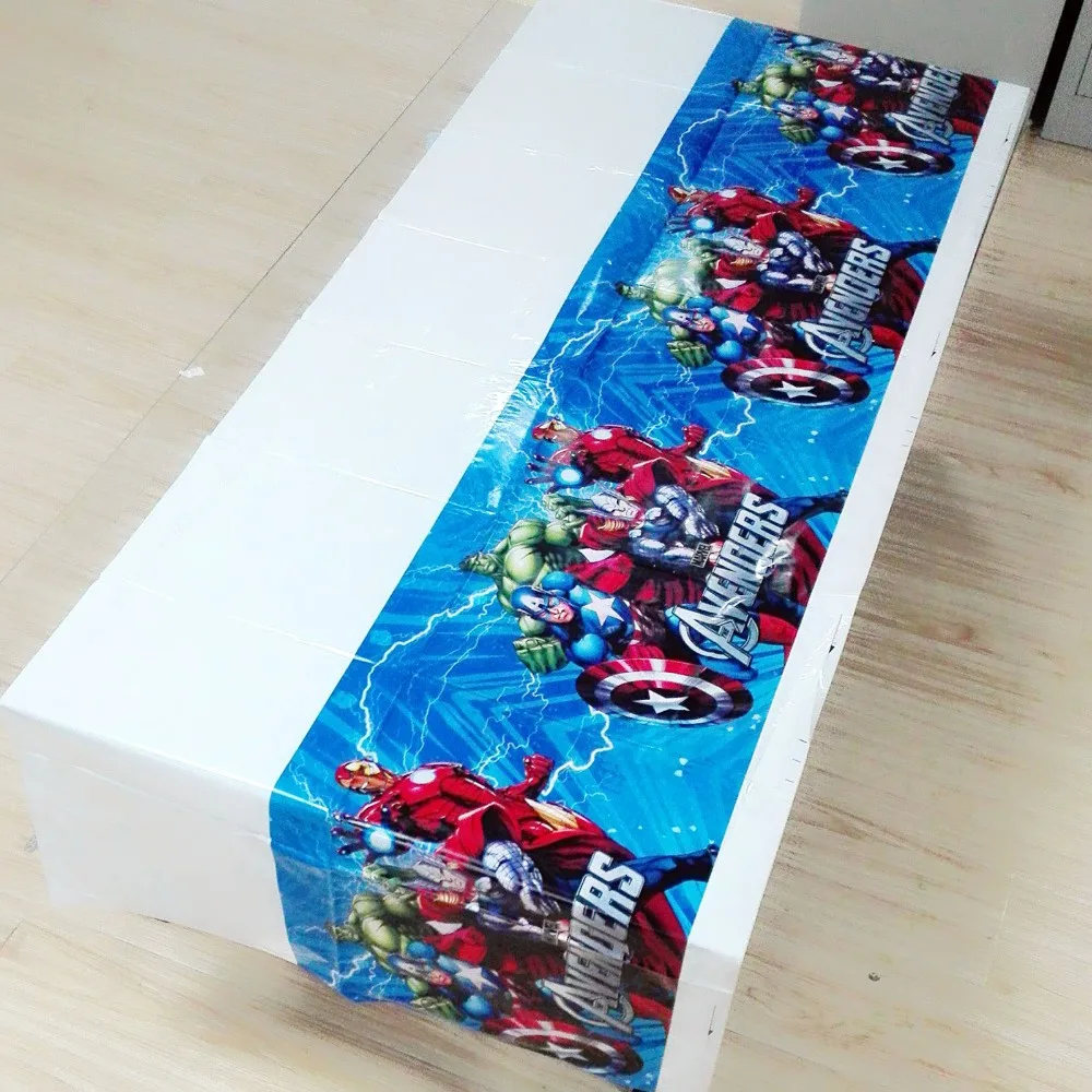 

108cm*180cm Superhero Party Supplies Table Cloth Kids Avengers Party Decorations Birthday party Avengers Decoration