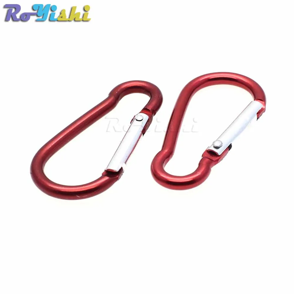 1000pcs/pack Aluminum Carabiner Snap Hook Keychain For Paracord Outdoor Activities Hiking Camping 10 Colors