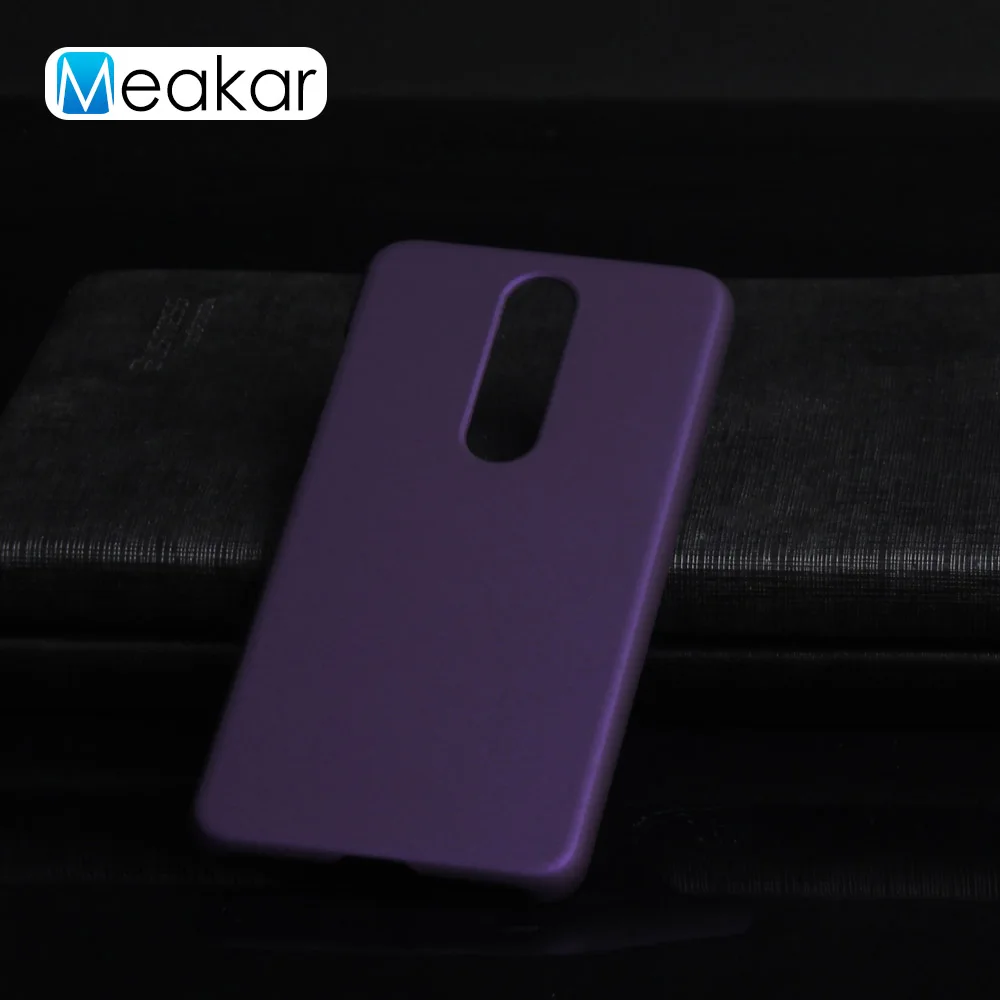 Матовая Пластик Coque 5.7For Nokia X5 чехол для Nokia X5 5,1 плюс 5,1 плюс TA-1109 TA 1109 телефона чехол-лента на заднюю панель - Цвет: Purple