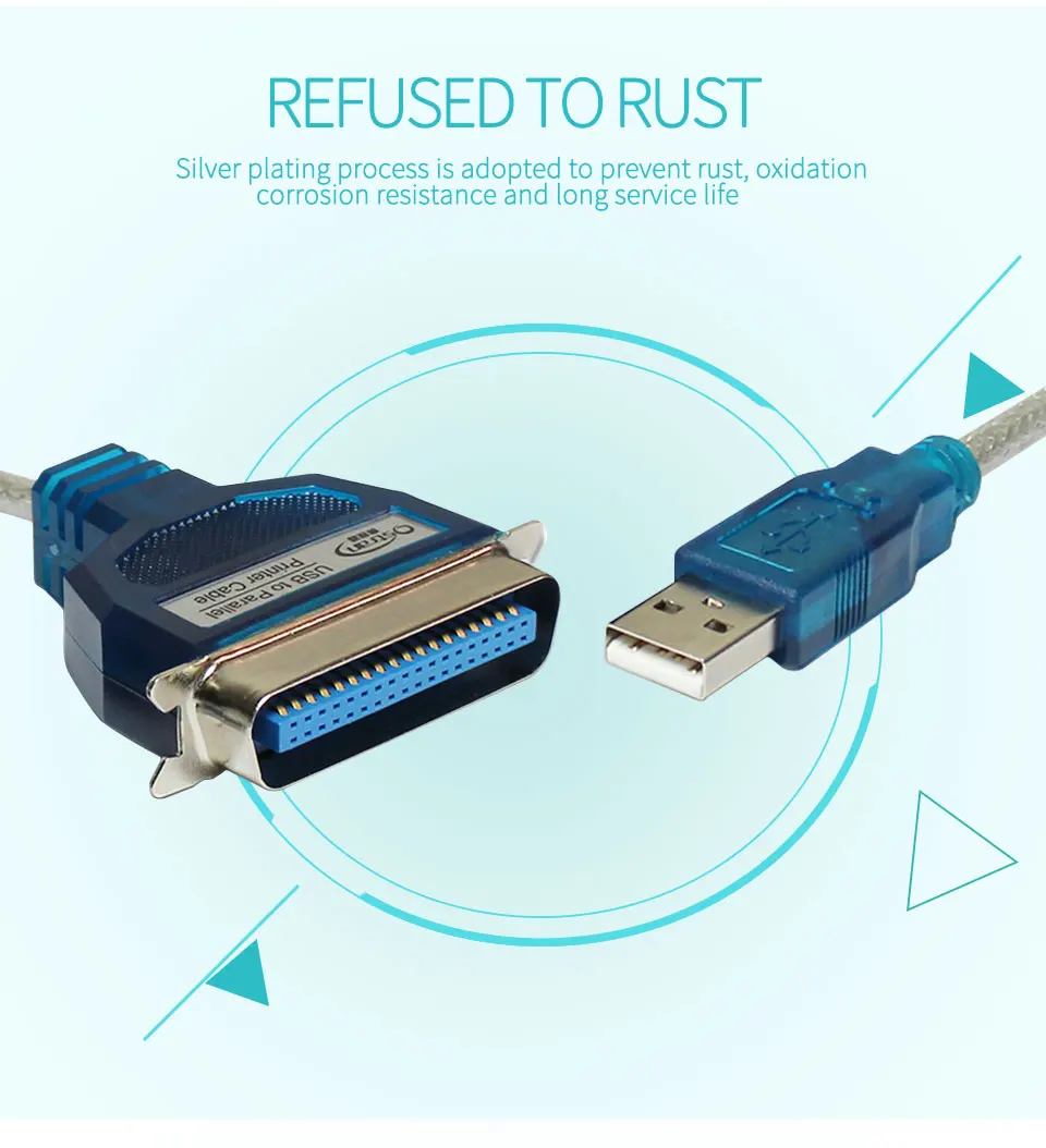 USB printer Cable  36 pin data line LPT male Port Parallel IEEE 1284  Print Adapter Converter Printer Cable USB to CN36 DB36 (2)