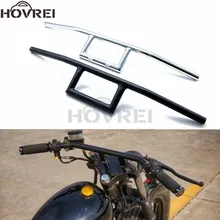 Универсальный мотоциклетный винтажный хромированный черный 7/" 22 мм руль для мотоцикла ретро кафе гонщик ручка бар для honda Suzuki