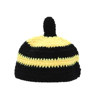 

WOTT Best Sale Baby Kid Little Bee Crochet Knitting Costume Soft adorable dresses Photo Photography Props for 0-6 months newbo