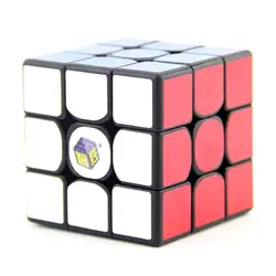 YuXin 3x3 Скорость магический куб, 3 слоя черная наклейка и Стикеры менее 3x3x3 игрушки Magic Cube