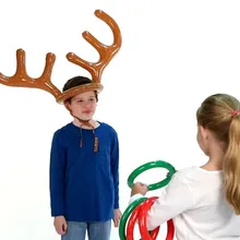 Надувной олень головное кольцо бросая кольцо игрушка Дети активный отдых Рождественская игрушка, подарок