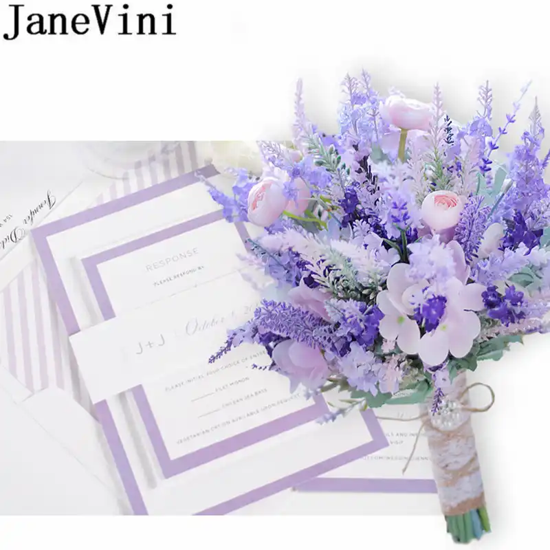 Janevini Pink Purple Lavender Wedding Flowers Bridal Bouquets