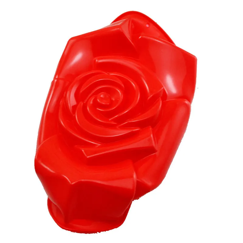Large Rose Flower Shape Silicone Cake Mold Cake Pan Muffin Cup Jelly Pudding Baking mold DIY Baking Cake Tools5
