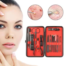 15 шт./компл. набор инструментов для ногтей из нержавеющей стали инструменты ножницы для маникюра легко носить с собой набор инструментов для ногтей