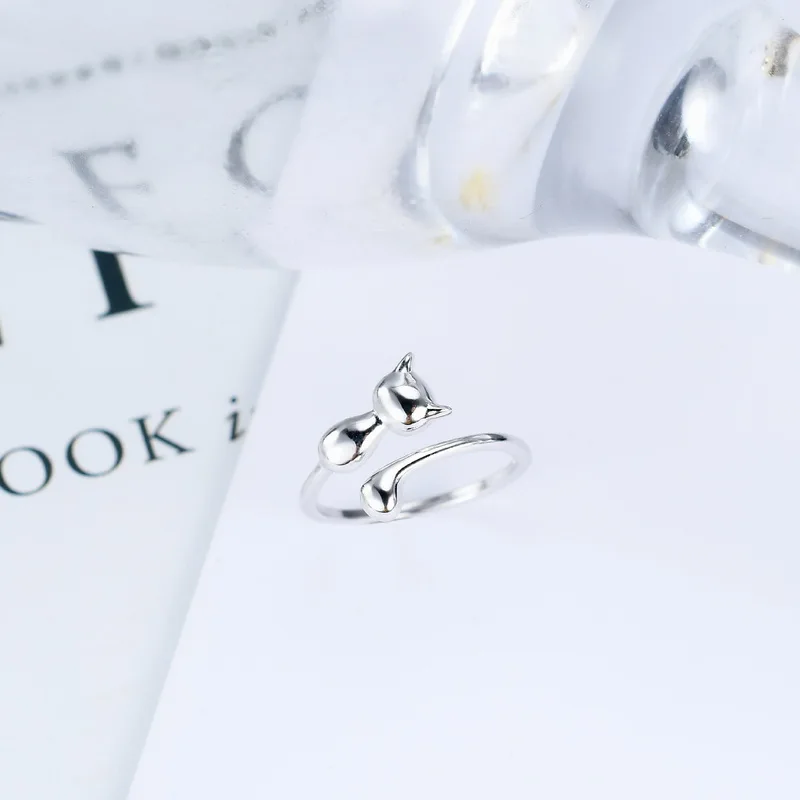 

Bonsoir Silver Ring Women Adjustable Birthday Gift