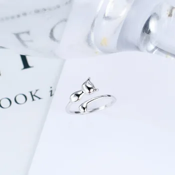 

Bonsoir Silver Ring Women Adjustable Birthday Gift