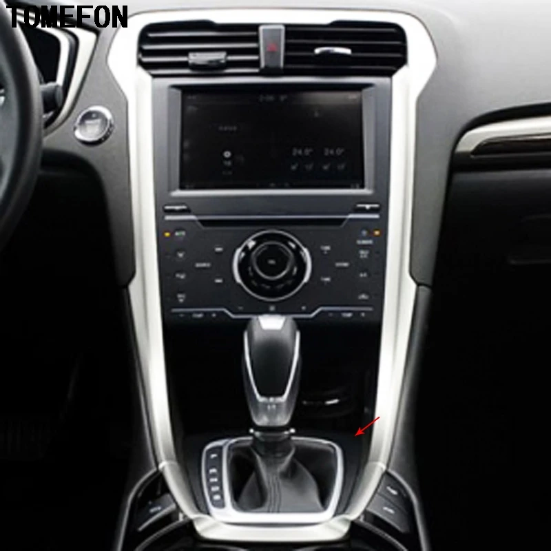 TOMEFON для Ford Mondeo 2013 ABS Углеволокно цвет дерева пульт управления центром интерьера
