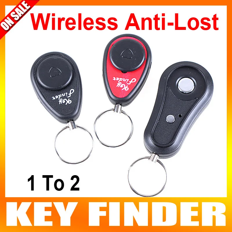 

Anti-lost Wireless Key Finder Keychain Locators 1 Transmitter 2 Receiver