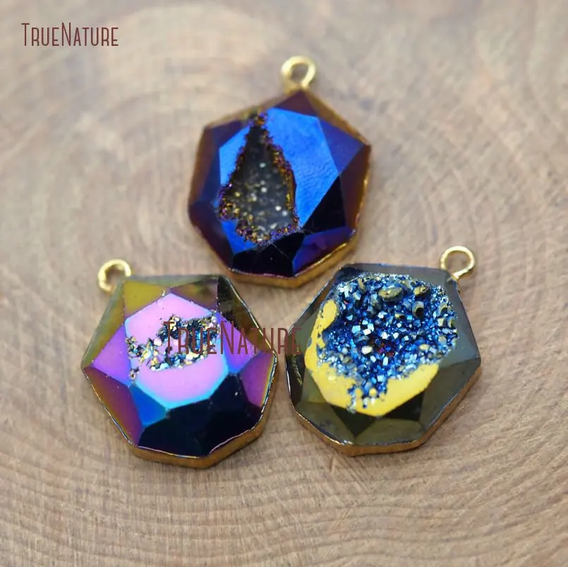 20171213-PM8861- Hexagon Charm Agate Druzy Geode Charm_6