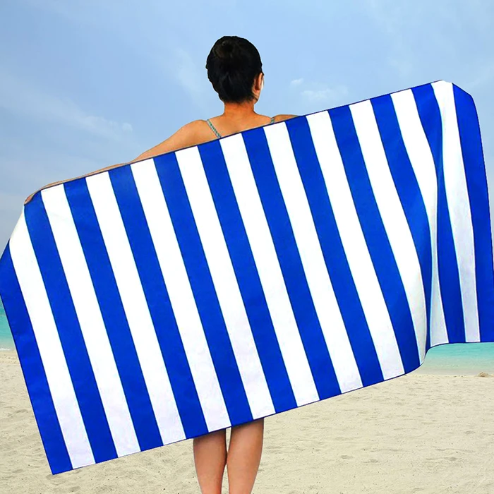 Beach Towels 100 Cotton Stripes Thin Bath Towel Travel Camping Shawl