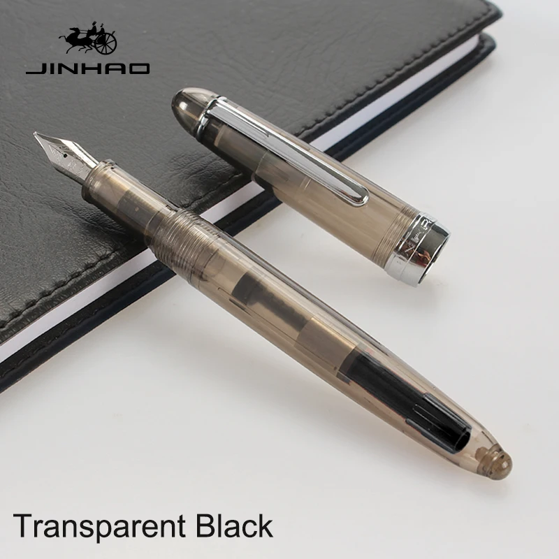 Jinhao992 прозрачная перьевая ручка Роскошные чернила ручка для студентов Pluma Fuente Stylo Plume Pluma Tinta канцелярские принадлежности подарок для письма